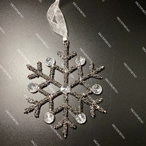 Adornos navideños con cuentas multicolores hechos a mano, decoraciones colgantes navideñas - Product Image 1