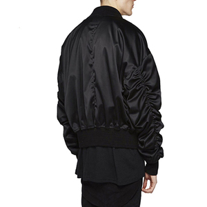 OEM al por mayor 100% poliéster moda chaqueta de satén con cremallera completa brillante ligero prendas de vestir exteriores OEM/ODM etiqueta privada al por mayor - Product Image 2