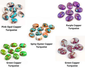 หินทองแดงเปลือกหอยนางรมสีชมพูขนาด10X14มม. รูปไข่ทรงโค้งหลังเรียบอัญมณีสำหรับทำเครื่องประดับขายส่ง - Product Image 4