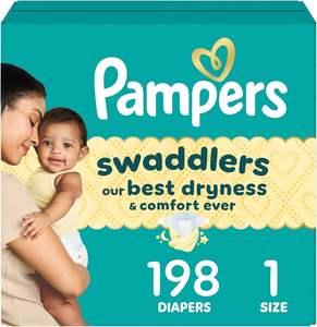 Pañales Pampers Swaddlers, Talla 1 (8-14 lbs), 198 Unidades, Absorbentes, Mantienen al Bebé Seco y Cómodo, Seguros para la Piel, Desechables - Product Image 6