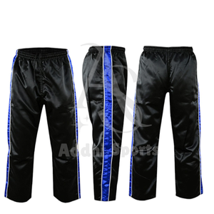 Custom Traditional Kickboxing Trousers Satin MMA Martial Arts Wear with <b>Elastic</b> Boxing <b>Waistband</b> - Product Image 4