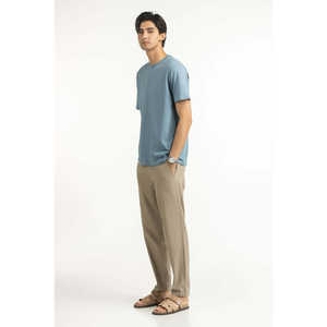 T-shirts Relax Fit 100% coton biologique Jersey compressé MN-TS-SS25-322 Coupe ajustée T-shirt oversize Coton/Fibre de bambou - Product Image 1