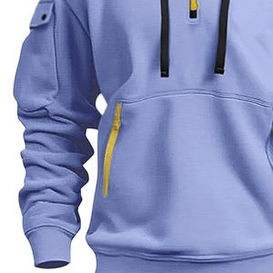 Casual Wear Customized Long Sleeves Half Zipper Style <b>Men</b> <b>Hoodies</b> 100% Cotton <b>Men's</b> <b>Hoodies</b> & Sweatshirts - Product Image 6