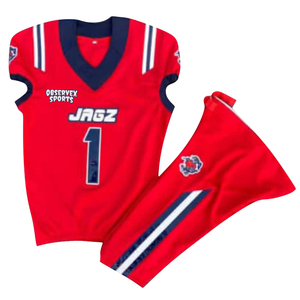 Ensemble d'uniformes de football américain sur mesure pour adultes, respirant, 100% polyester, maillots et pantalons à séchage rapide - Product Image 5