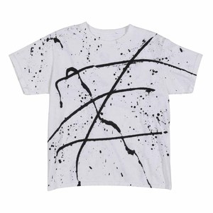 Camisetas con estampado de salpicaduras de pintura personalizada, camisetas de gran tamaño de alta calidad, 100% algodón, de punto suave, máquina de pintura Allover personalizada - Product Image 2