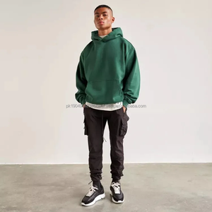 Sudadera con Capucha Personalizada sin Cordones, Unisex, Lisa, Holgada, con Hombros Caídos, 100% Algodón, Felpa Francesa, 500 g/m² - Product Image 2