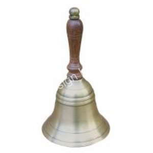 Cloche artisanale en laiton avec poignée, cloches décoratives antiques, design gravé, cloche nautique vintage, cadeaux artisanaux - Product Image 5