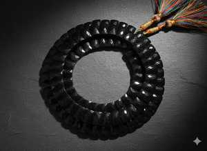 Collier bib en onyx noir naturel tendance de haute qualité avec perle d'eau douce et chaîne en argent, bijoux en onyx facetté - Product Image 2