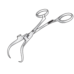 Producto de alta calidad, pinzas de anclaje Robins de 140mm de largo, 13mm con soporte para tubo de succión, acero inoxidable quirúrgico - Product Image 1