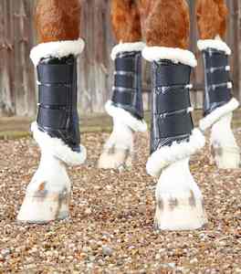 Bottes de protection pour chevaux personnalisées, style brossage, rembourrage absorbant les chocs, soutien des tendons et des jarrets, bottes de brossage - Product Image 5
