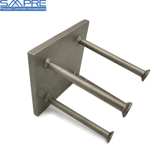 Plaque <span class=keywords><strong>d</strong></span>'<span class=keywords><strong>ancrage</strong></span> de soudage personnalisée en béton préfabriqué avec goujons pour connexion rapide - Product Image 3
