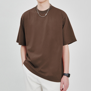 Summer New Fashion Solid Color 100% Cotton T-shirt Quick Dry Round Neck Loose Casual Blank Plain DTG Printing Letter Pattern - Product Image 5