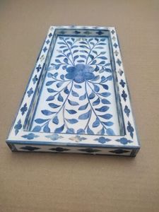 Bandeja de servicio con incrustaciones de hueso puro PREMIUM, decoración de mesa de comedor para el hogar, Hotel y restaurante, suministros calientes - Product Image 6