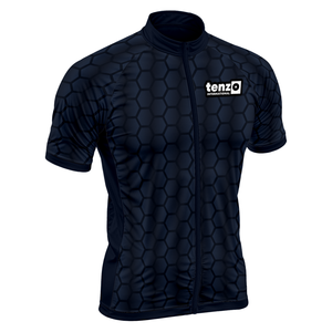 Maillot de cyclisme unisexe OEM ODM à manches courtes, fermeture éclair intégrale, polyester et élasthanne, coupe-vent, respirant, extensible, séchage rapide, sublimation - Product Image 3