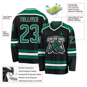 เสื้อเจอร์ซีย์ฮ็อกกี้น้ำแข็งออกแบบโลโก้และชื่อของคุณเอง - Product Image 3