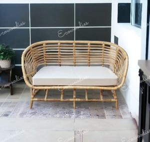 Chaise de canapé en bambou écologique, design moderne fait à la main pour les loisirs d'intérieur et d'extérieur pour le salon du parc de la villa - Product Image 4