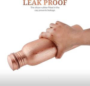 Top Quality Sale Heath Benefits <b>Metal</b> Hammered Design Copper <b>Water</b> <b>Bottle</b> Ayurvedic Health Benefit 650ml <b>Bottle</b> in Pure Copper - Product Image 3