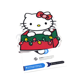 Herramienta de belleza de azulejo de pestañas acrílicas sostenibles con impresión de logotipo personalizado, nueva forma, soporte para extensiones de pestañas navideñas, caja de Material de vidrio - Product Image 1