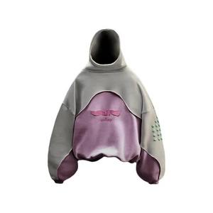 Sweat à capuche unisexe pour homme, coupe ample, 100% coton épais, streetwear surdimensionné, sweat à capuche court pour homme - Product Image 6