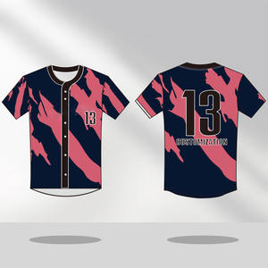 Dernier maillot de baseball personnalisé de haute qualité bas quantité minimale de commande Nouveau design Sublimation Impression numérique Summer Baseball Softball Wear Baseball - Product Image 6