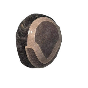 Peluca de Cabello Humano Taz Hair BD, Ondulado, Prótesis Capilar, 100% Cabello Remy Chino, con Frente de Encaje y Base Mono - Product Image 5