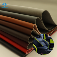 100% polyuréthane PU cuir synthétique résistant à l'abrasion résistant à la saleté personnalisé multicolore épaisseur pour voiture automobile