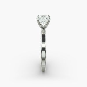 แหวนหมั้นสไตล์วินเทจสุดโรแมนติก แหวนเพชรเม็ดเดี่ยวสำหรับทุกโอกาส - Product Image 6