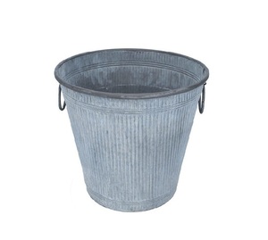 Jardinière élégante en métal blanc galvanisé pour jardin de ferme Décoration extérieure intérieure et entièrement personnalisable - Product Image 3