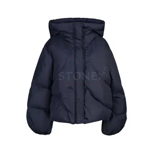 여성용 대형 다운 패딩 재킷 퀵 드라이 쇼트 다운 재킷 코트 OEM 맞춤형 판매