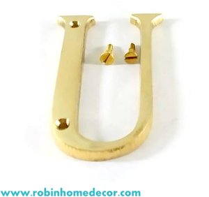 Letras del Alfabeto de Latón de la Mejor Calidad con Letras Decorativas para Decoración Tradicional del Hogar, Hoteles, Restaurantes y Exhibiciones de Eventos - Product Image 4