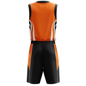 Nouvelle conception d'impression, uniforme d'entraînement de basket-ball unisexe, vêtements d'équipe, maillot de basket-ball réversible personnalisé, ensemble short, taille plus - Product Image 3