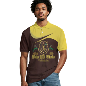 Camiseta Polo Premium Iota Phi Theta 1963 Bordada, Fraternidad Griega, Camiseta Universitaria Masculina de la Liga Ivy - Product Image 4