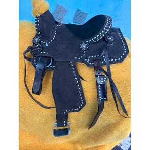 Sillín de caballo de punto de Buck de calidad premium de cuero occidental al mejor precio - Product Image 1