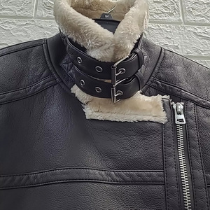 แจ็กเก็ตหนังสำหรับผู้หญิงเสื้อแจ็กเก็ตหนังสำหรับฤดูหนาวระบายอากาศได้ดีมีซิปปิด - Product Image 3