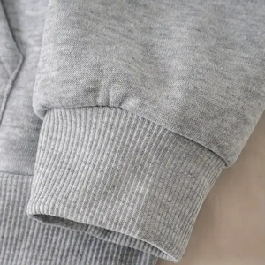 Chándal con capucha y logotipo de pedrería personalizado OEM para mujer, Diseña tu propio texto o gráfico con logotipo - Product Image 3