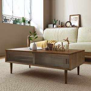 Mesa nórdica de ratán decorativa demandada Caliente con base, mesa de ratán antideslizante móvil respetuosa con el medio ambiente, ligera en peso - Product Image 1