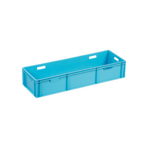 Caja de Plástico Industrial KT 4122 Euronorm, Caja Sólida de Carga Pesada, Solución de Almacenamiento Apilable - Product Image 1