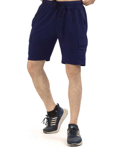Pantalones cortos Cargo de lona pesados para hombre, ropa de trabajo informal cómoda, bolsillos funcionales, patrón sólido, cintura media, para verano al aire libre - Product Image 2