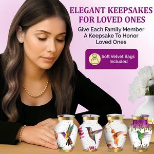 Urnas pequeñas para cenizas humanas Recuerdo Mini urna para cenizas para mujeres Urnas de mármol para hombres - Product Image 2