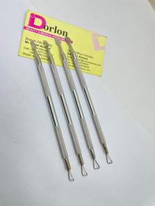 เครื่องมือดันหนังที่ดันหนังกำพร้าแบบสองด้านอุปกรณ์ทำเล็บสแตนเลสออกแบบโลโก้ได้ตามต้องการ - Product Image 2