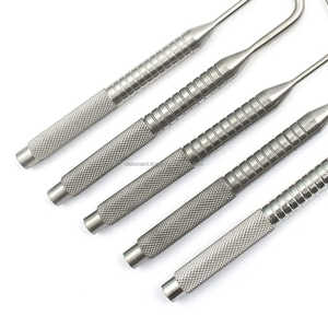Juego de osteótomo Dental de buena calidad, 5 uds., herramientas de cirugía de implantes de acero inoxidable rectas y en ángulo, etiqueta privada OEM certificada CE - Product Image 6