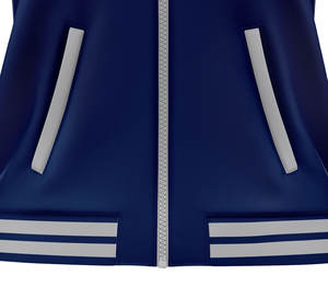 Haute Qualité 100% Polyester Polaire Varsity Veste XL À Capuche Léger Bouffant Doux Sensation Direct Fabricant Coupe Coudre Sublimation - Product Image 5