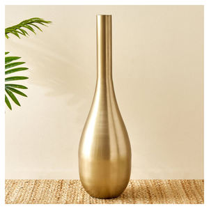 Floreros atractivos, florero de Metal pulido dorado para decoración de boda, banquete de Hotel, centro de mesa para el hogar, elegantes jarrones hechos a mano - Product Image 1