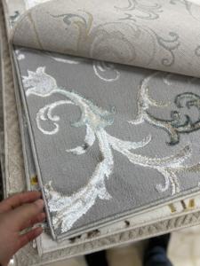 Tapis turc moderne en polypropylène tissé à la machine, de haute qualité, avec envers en jute, résistant aux taches, à poils longs, abstrait, pour la maison - Product Image 3