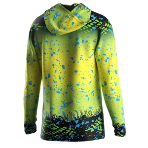 Sweat à capuche de pêche personnalisé Sublimation complète UPF 50 + Protection solaire évacuation de l'humidité Performance Wear - Product Image 5