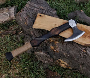 Ejes de acero de Damasco de alta calidad, uso multiusos, mangos de madera de diferentes colores, precio de fábrica, diseño Industrial más Popular - Product Image 4