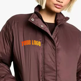 Doudoune coupe-vent pour femmes longue parka chaude prête à la tempête vente en gros oem - Product Image 2