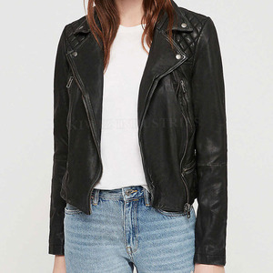 Chaqueta de cuero profesional de alta calidad último diseño 2023 Material de cuero para mujer en venta - Product Image 1