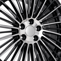 Jantes monobloc en alliage d'aluminium forgé de 20 à 24 pouces, noir mat, pour S4 S5 RS3 RS4, jantes de tuning sport, 20 rangées de lumières de roue