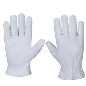 ถุงมือทำงานหนังแท้แบบสั่งทำพิเศษ พร้อมสายรัดข้อมือยืดหยุ่น ระบายอากาศได้ดี ป้องกันมือสำหรับคนขับรถ บริการ OME ขายส่ง - Product Image 2